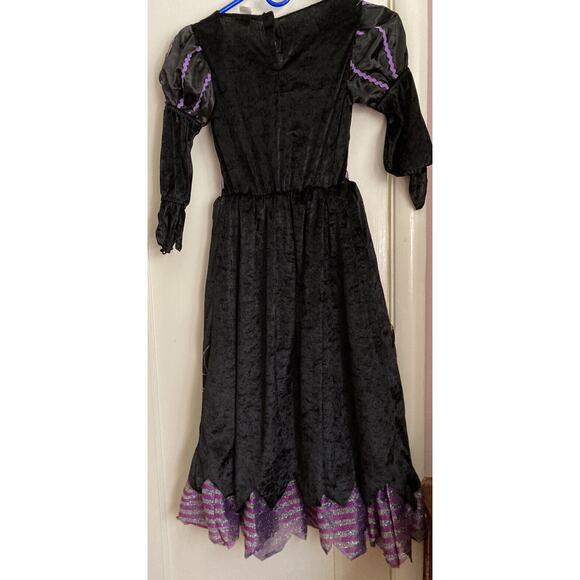Spooktacular Creations Purple Witch costume Dress & Hat Child Size M. Soft!!!! - Picture 2 of 7